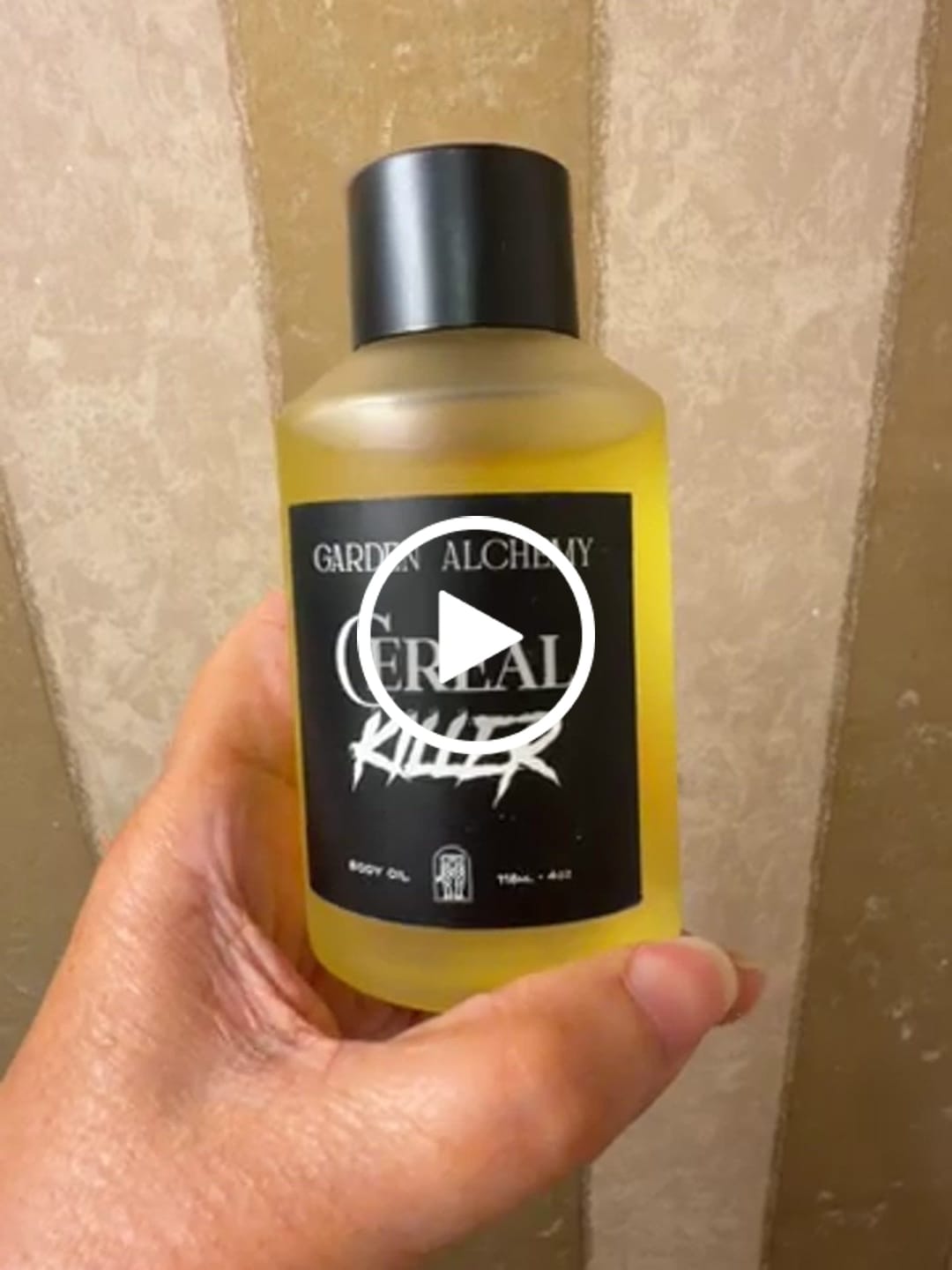 Customer video review of CEREAL KILLER BODY OIL