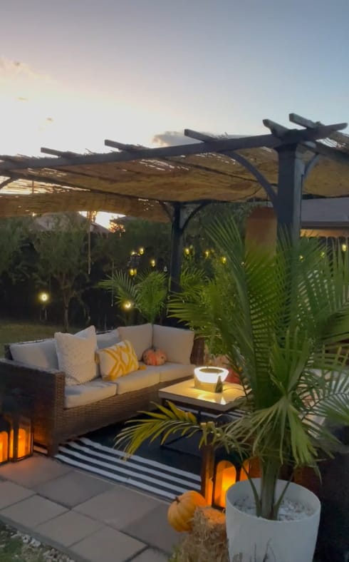 Customer photo review of RIRZ HALO | Modern Solar Outdoor Lamp
