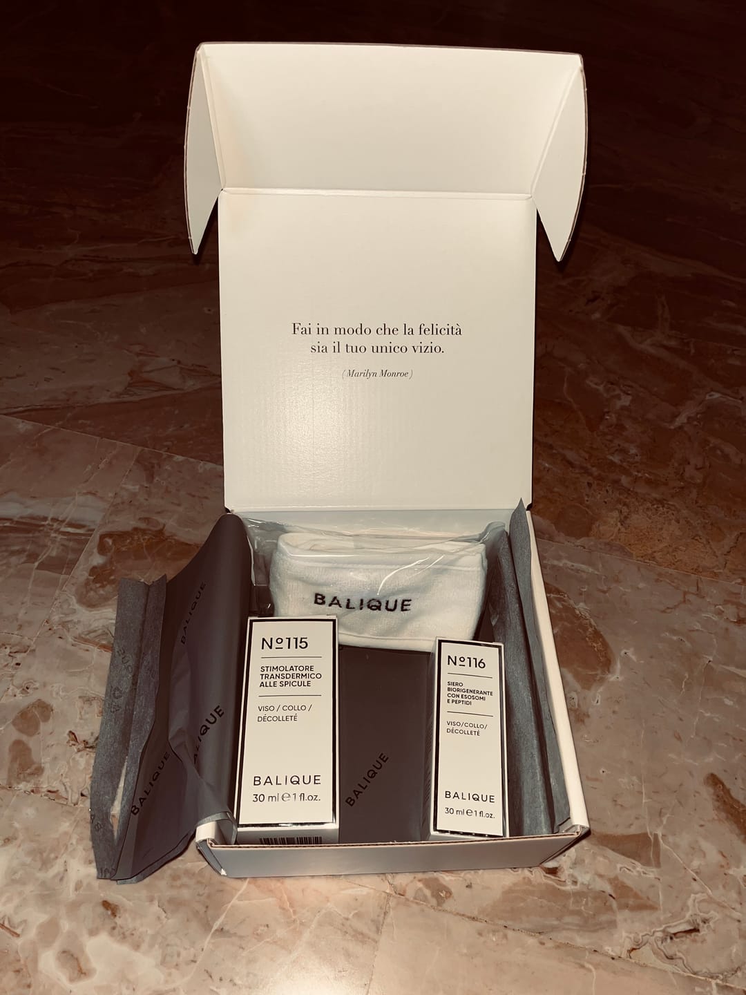 Customer photo review of BOX LONGEVYA – Trattamento Intensivo di Attivazione e Rigenerazione Cutanea