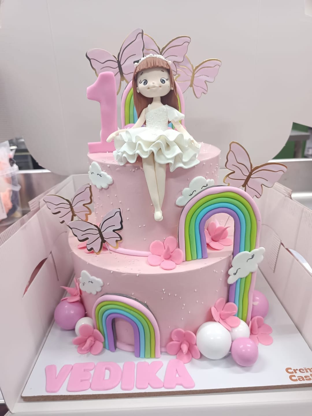 Customer photo review of 1st Birthday Princess Cake