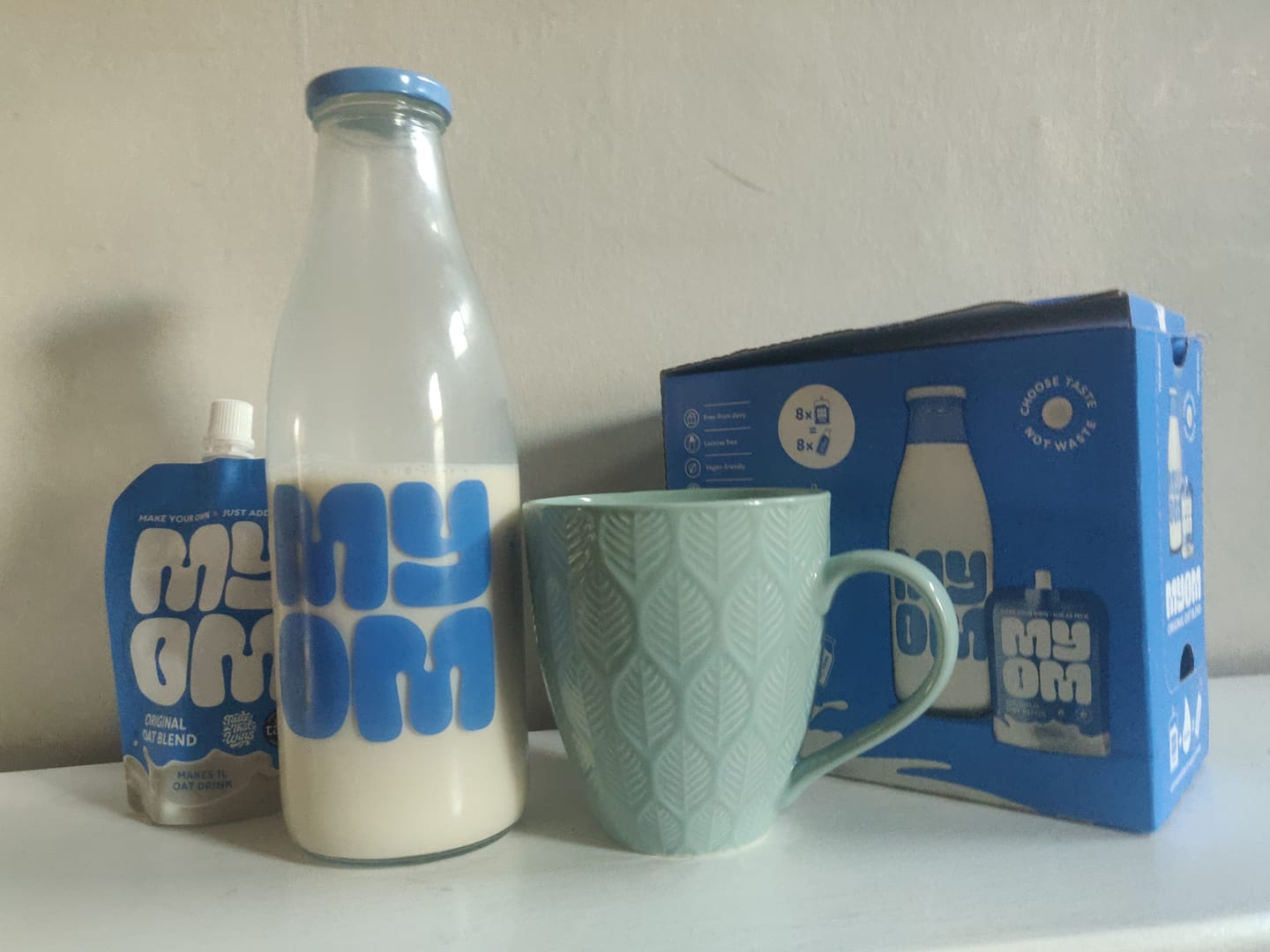 Customer photo review of MYOM 1L Oat Milk-Free Drink Value Bundle