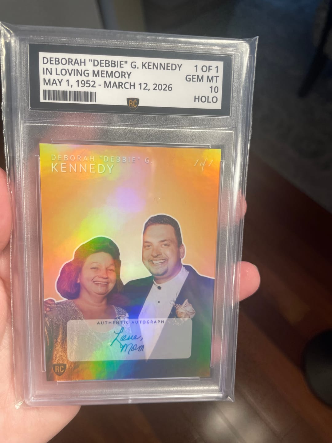 Customer photo review of Custom Graded Card