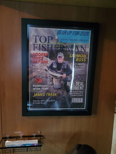 Customer photo review of Custom Fishing Magazine Cover, Personalized Fishing Gifts for Men, Fly Fishing Gifts for Him, Fishing Dad Gift, Angler Funny Fisherman Gift