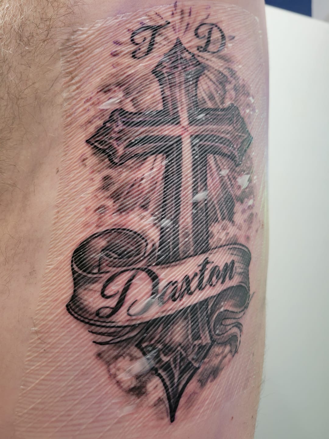 Customer photo review of Painless Tattoo Numbing Cream