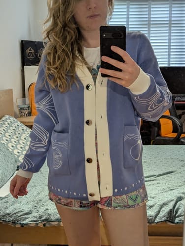 Customer photo review of Moon Spirit Cardigan Preorder