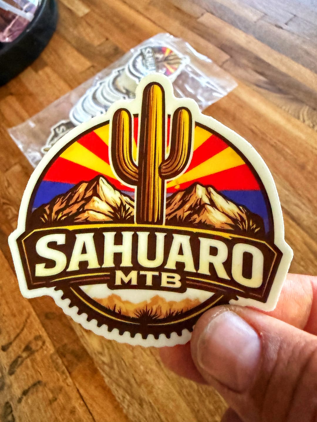 Customer photo review of Cut to Shape Stickers