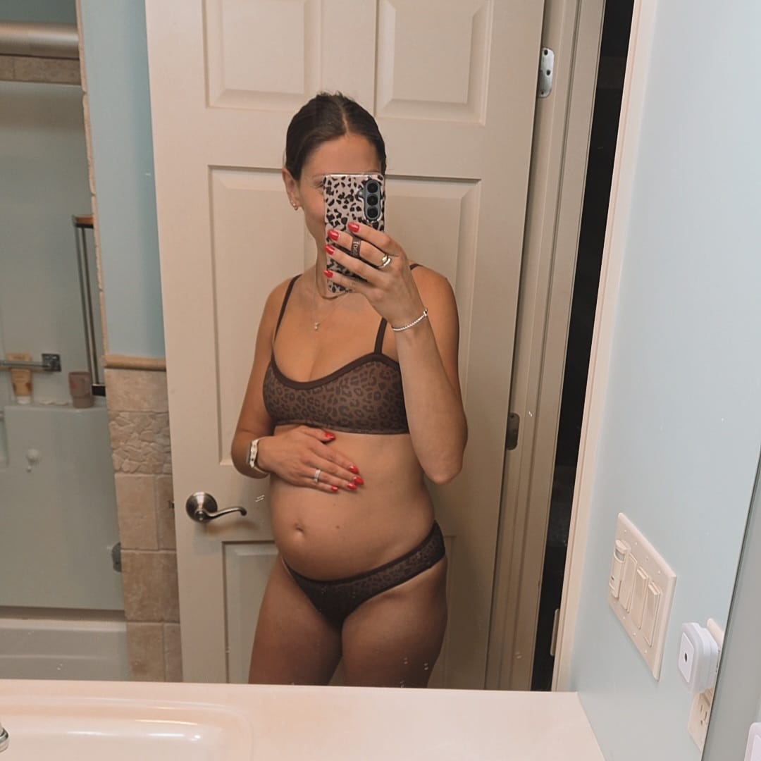Customer photo review of SYDNEY Jaguar Sweetheart Scoop Top