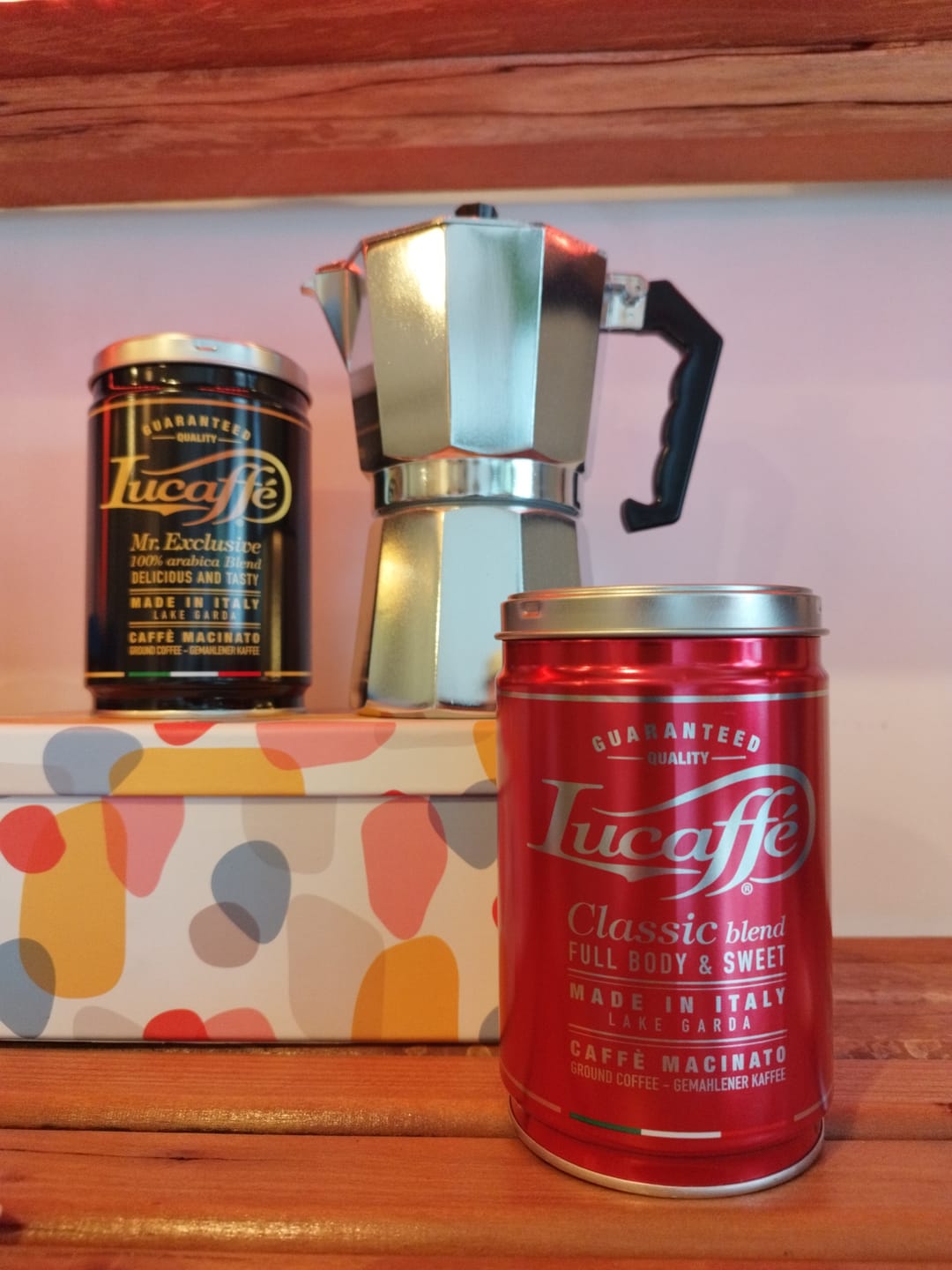 Customer photo review of Lata Lucaffe Classic y Mr. Exclusive 250 grs Grano Molido