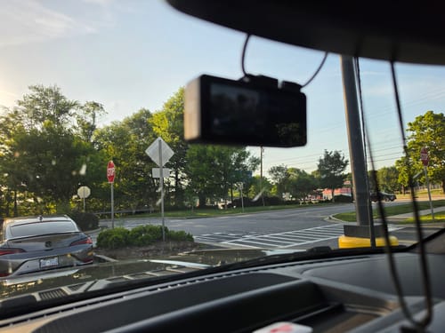 Customer photo review of F77 STARVIS 2 4K+4K Dual IMX678 Voice Control 5.8GHz High Speed WIFI Dash Cam