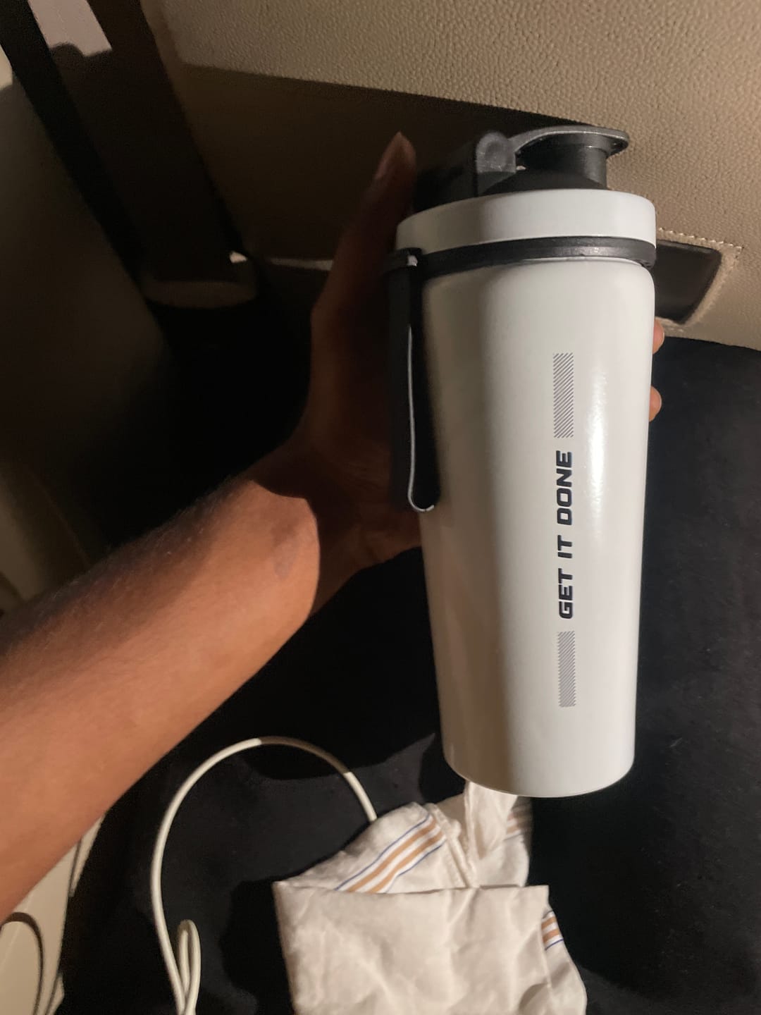 Customer photo review of Wellcore - Micronised Creatine Monohydrate (83 Servings, Unflavoured) + Premium Steel Shaker