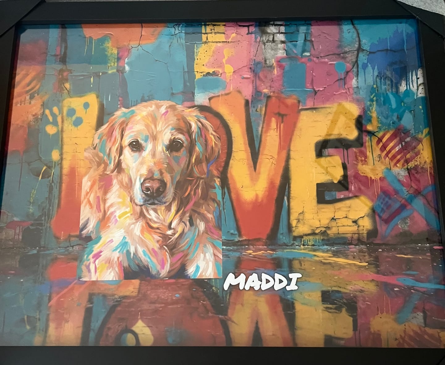 Customer photo review of Streetart -  Personalised Poster