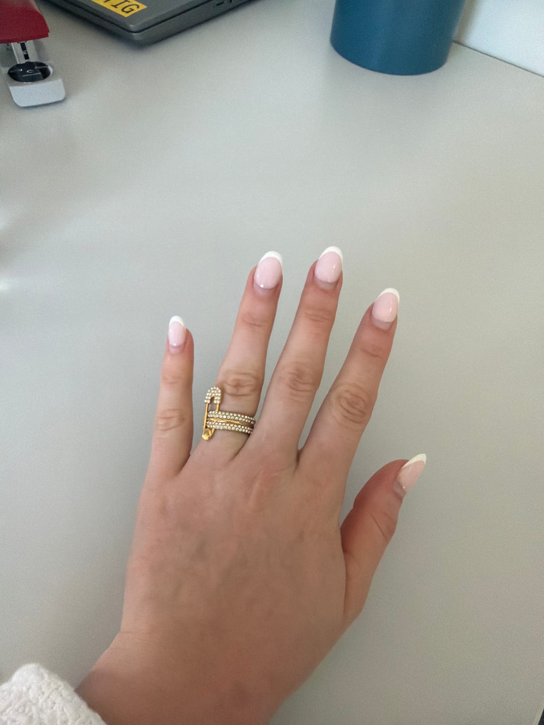 Customer photo review of Pave Flow Safety Ring 14K Vergoldung