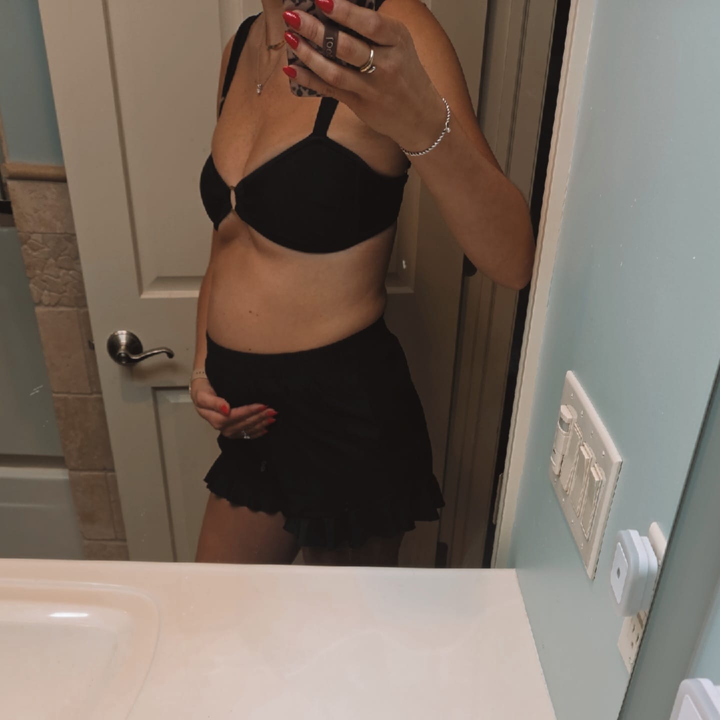 Customer photo review of LUCY Black Loose Swim Short