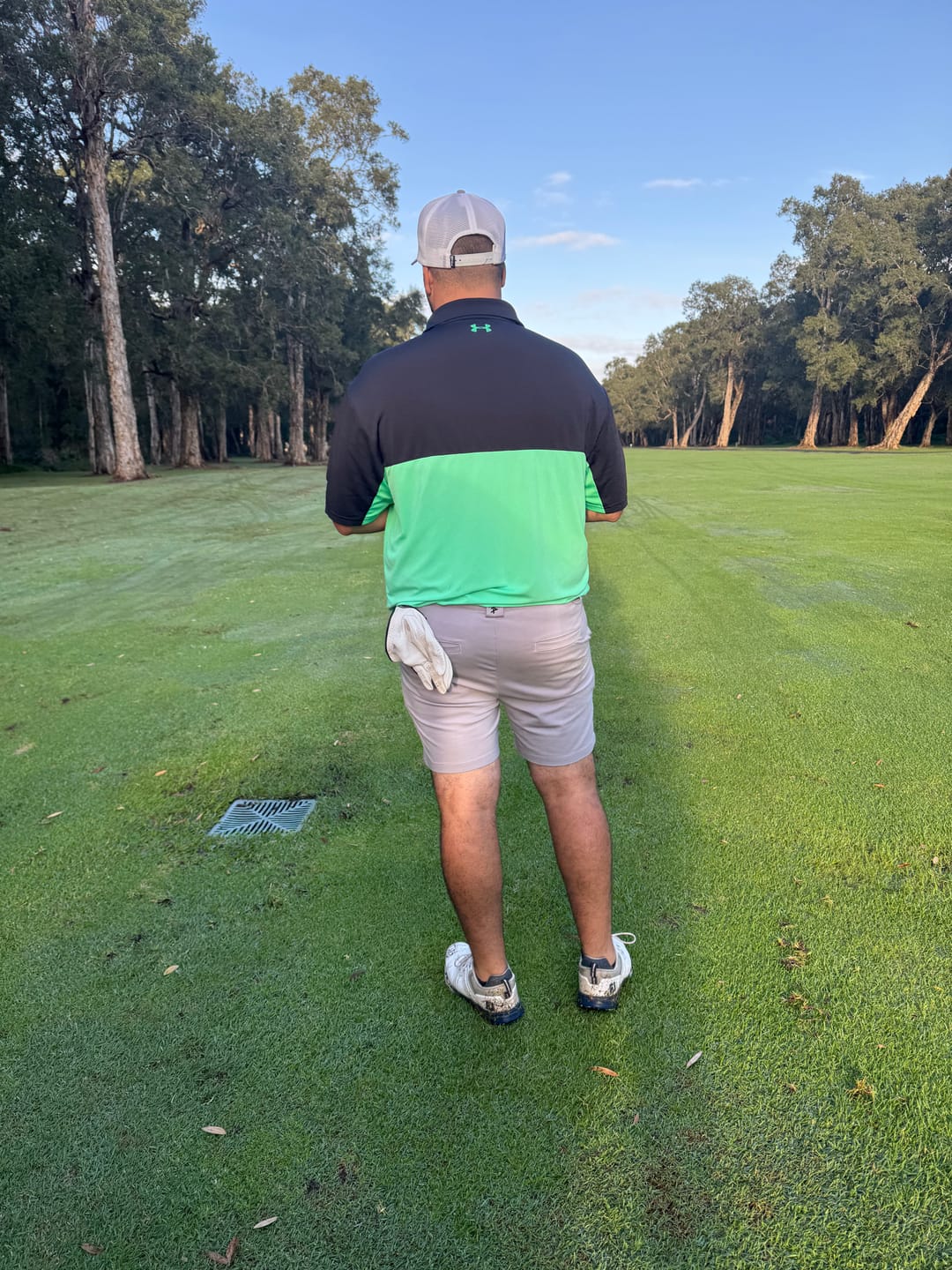 Customer photo review of Premier Stretch Golf Shorts