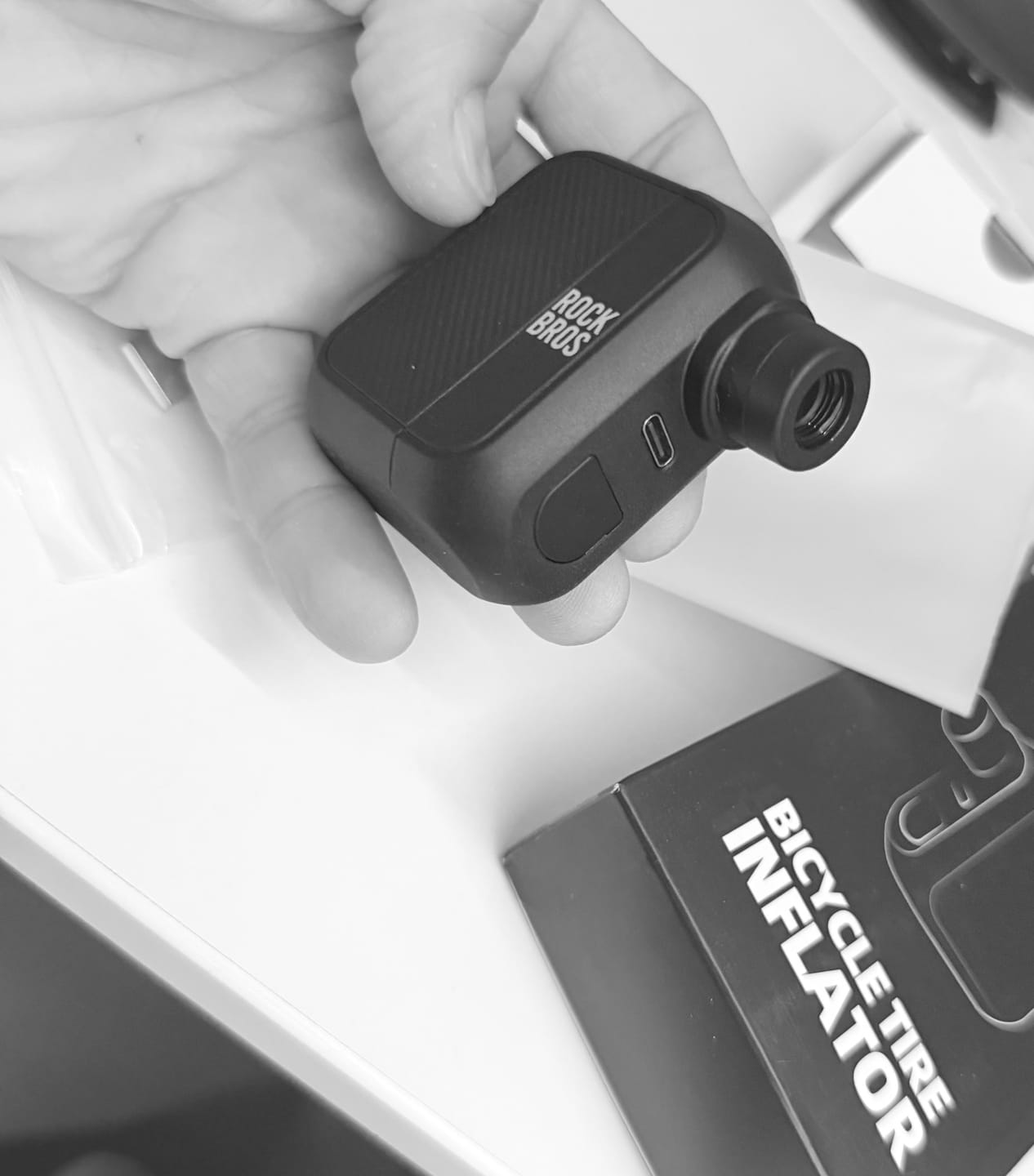 Customer photo review of Mini Elektryczna Pompka AS110