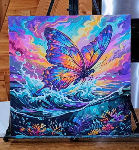 Customer photo review of Butterfly Ocean Wave Magic
