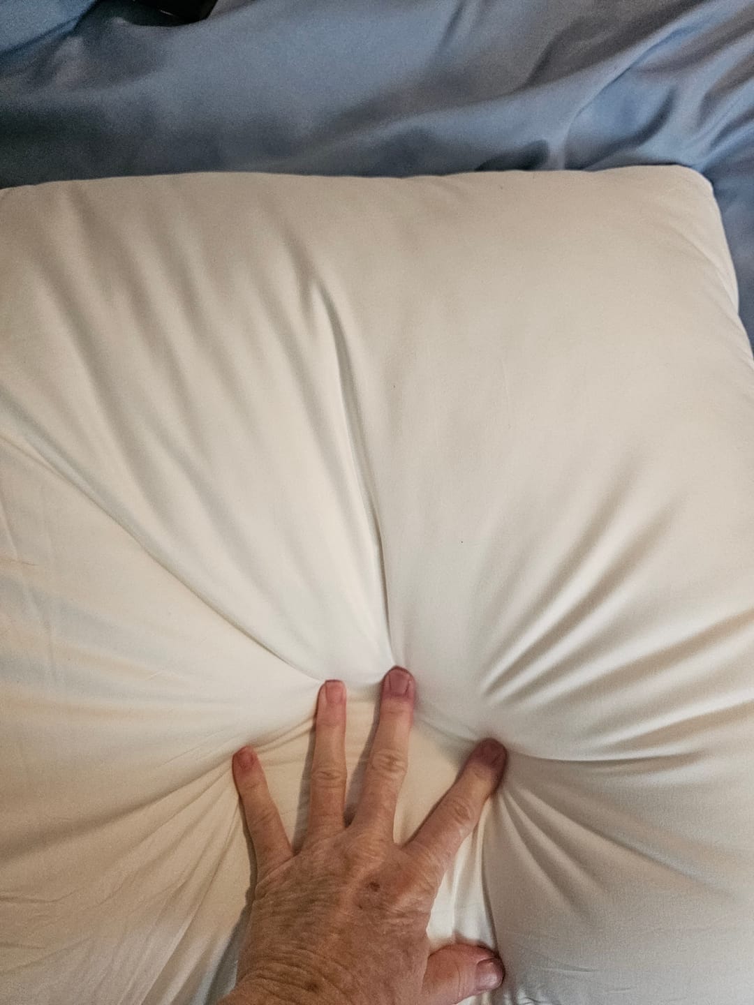 Customer photo review of Waterproof & Stain-Resistant Hotel Pillow
