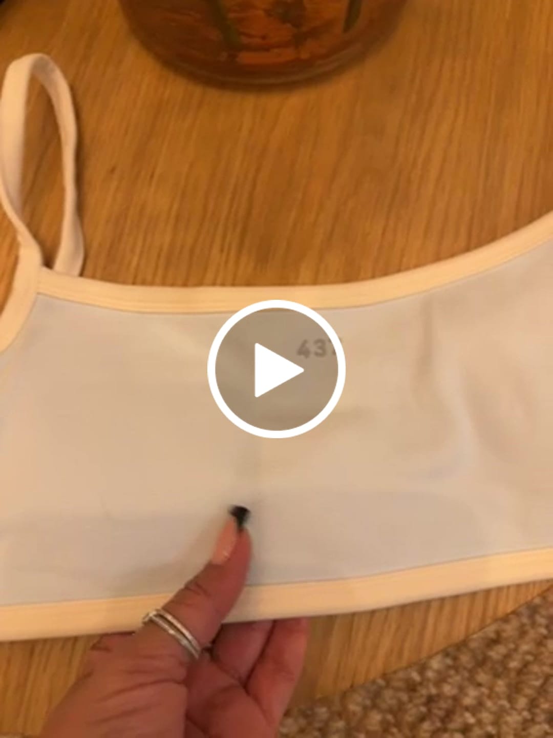Customer video review of The Micro Bra / IceBlue-Cream