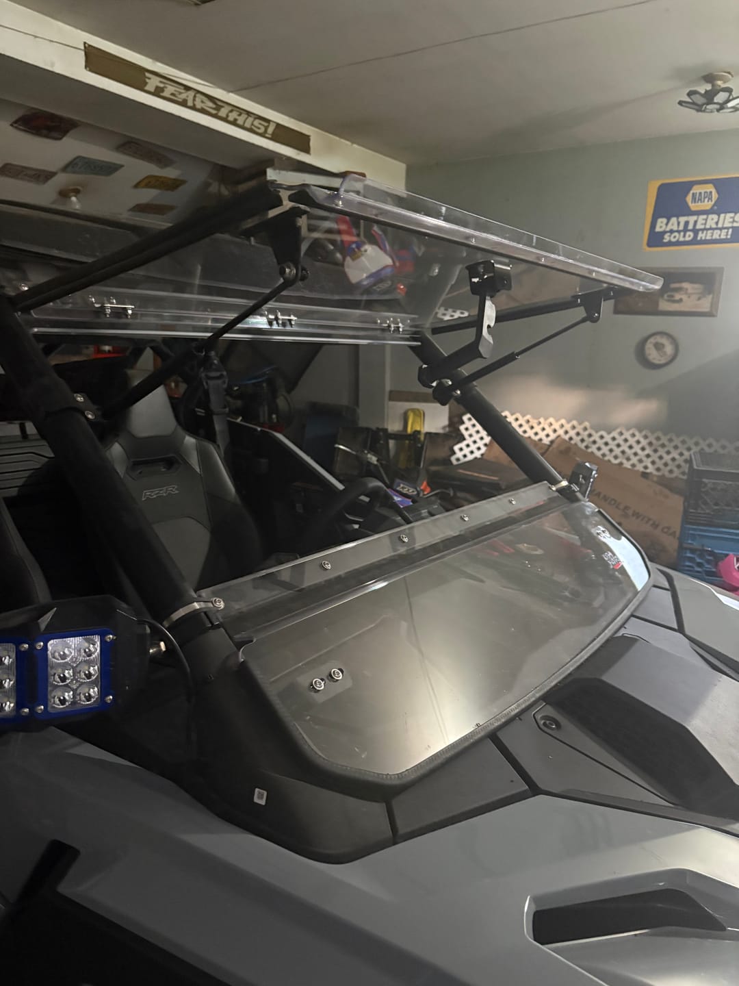 Customer photo review of 3-IN-1 Flip Windshield for 2025+ Polaris RZR PRO