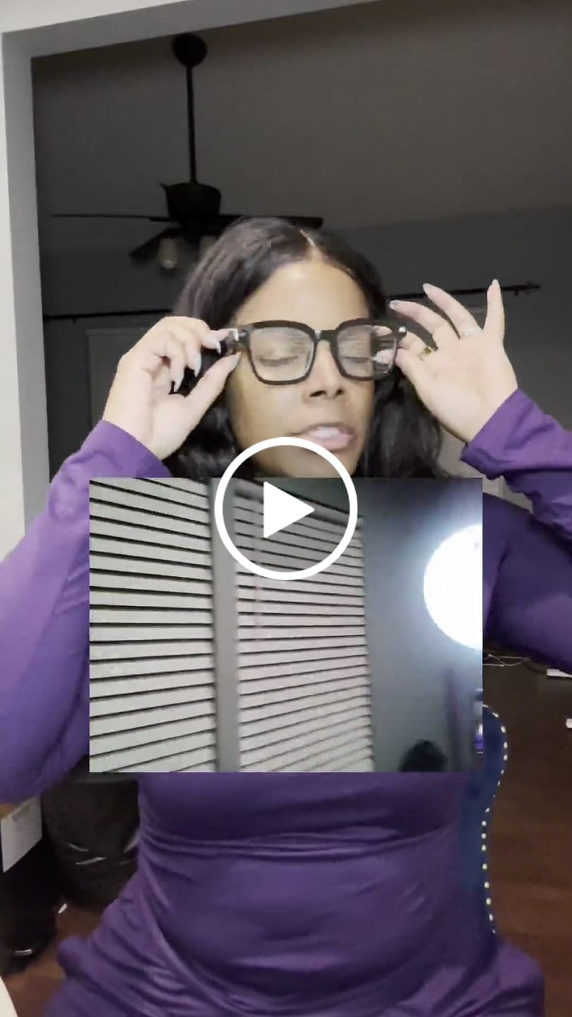 Customer video review of AI Smart Glasses - Camera 8 MP, Real-Time Translation, Navigation
