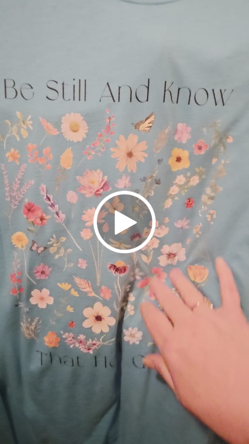 Customer video review of Be Still T-Shirt