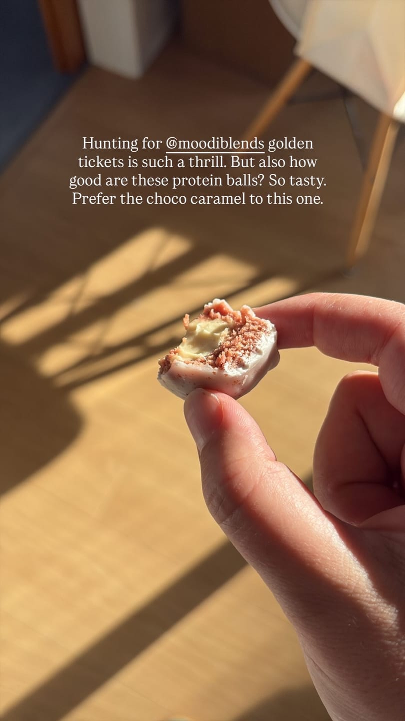 Customer photo review of Choc Caramel Plant Protein Ball