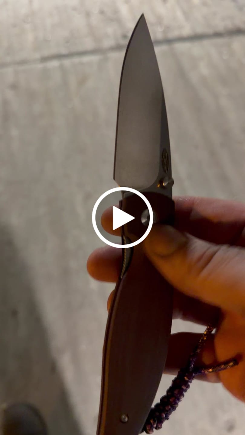 Customer video review of TRM Knives ATOM Linerlock Knife - Popsicle Purple G10 3D Contoured Smooth Scales, MagnaCut Blade - Made in USA (DLR-ATM-G10-3D-PPP)