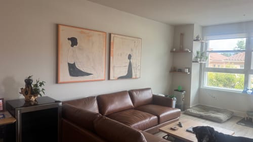 Customer review photo for Contemporary Minimalist Art Set Of 2 #MA087