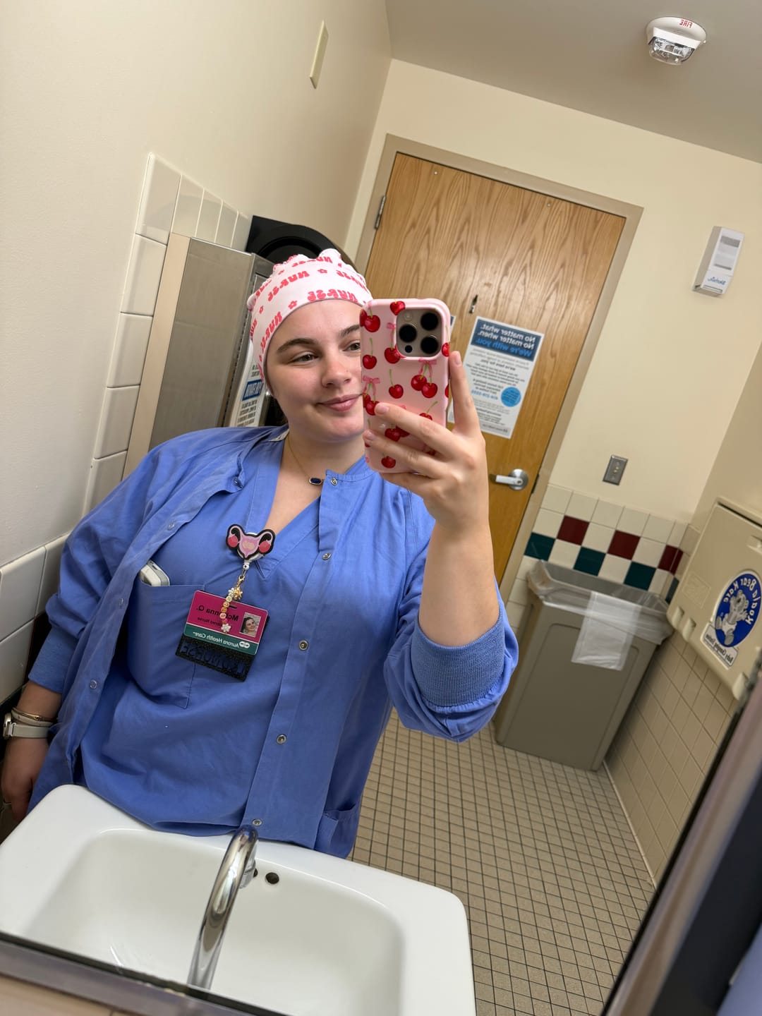 Customer photo review of DuoStyle Scrub Hat - Nurse
