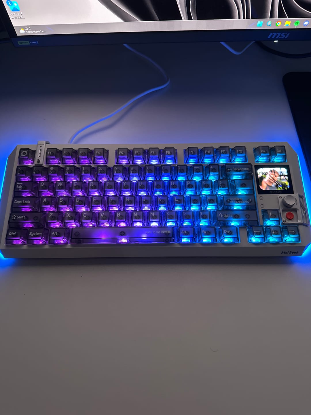 Customer photo review of Centauri60/80 Hall Effect Gaming Keyboard