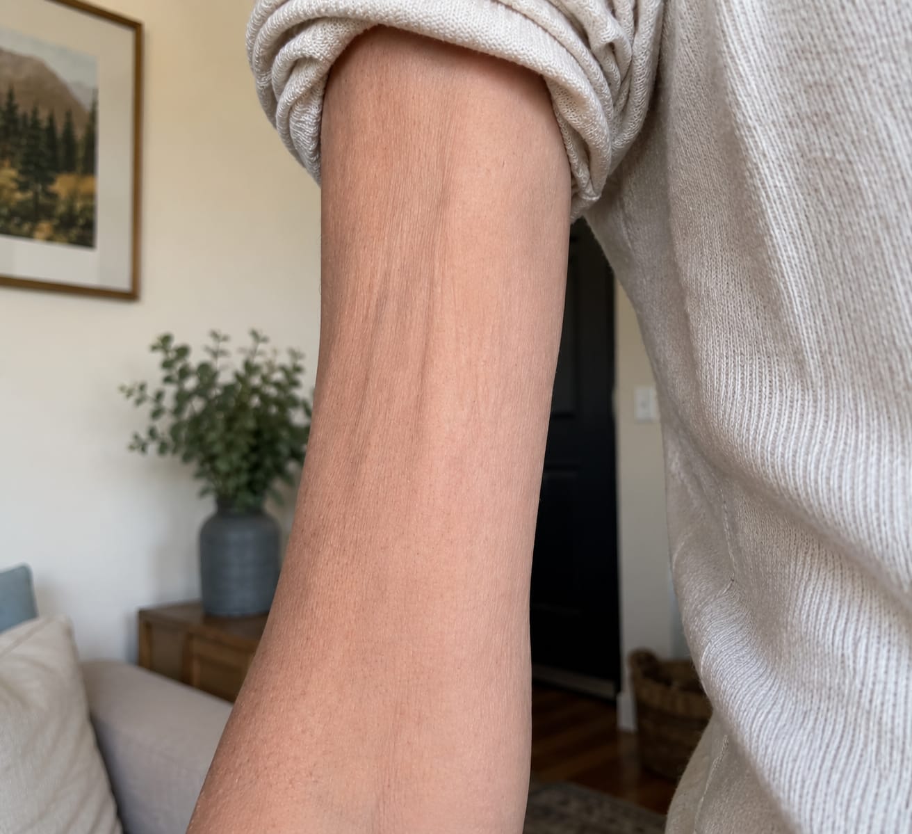 Customer photo review of NØRD BODY Peptide Body Oil