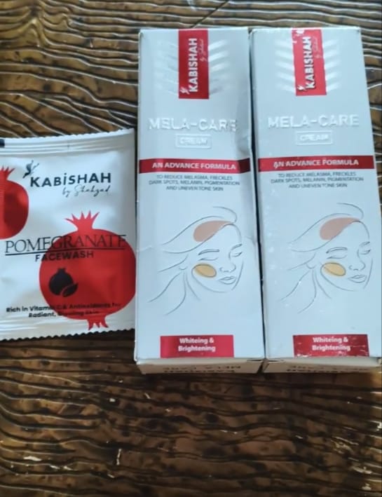 Customer photo review of Mela Care Advanced Brightening Cream Double Pack Bundle