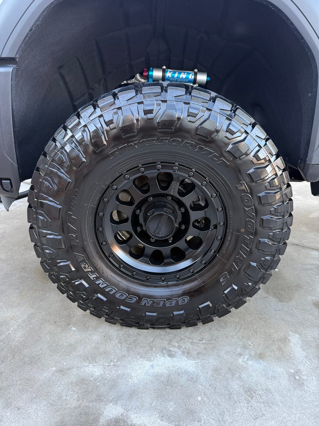 Customer photo review of Decked Out Tire Dressing - Gallon