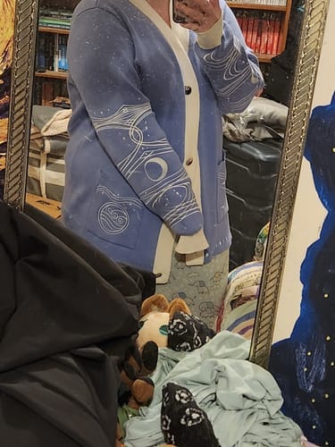 Customer photo review of Moon Spirit Cardigan Preorder