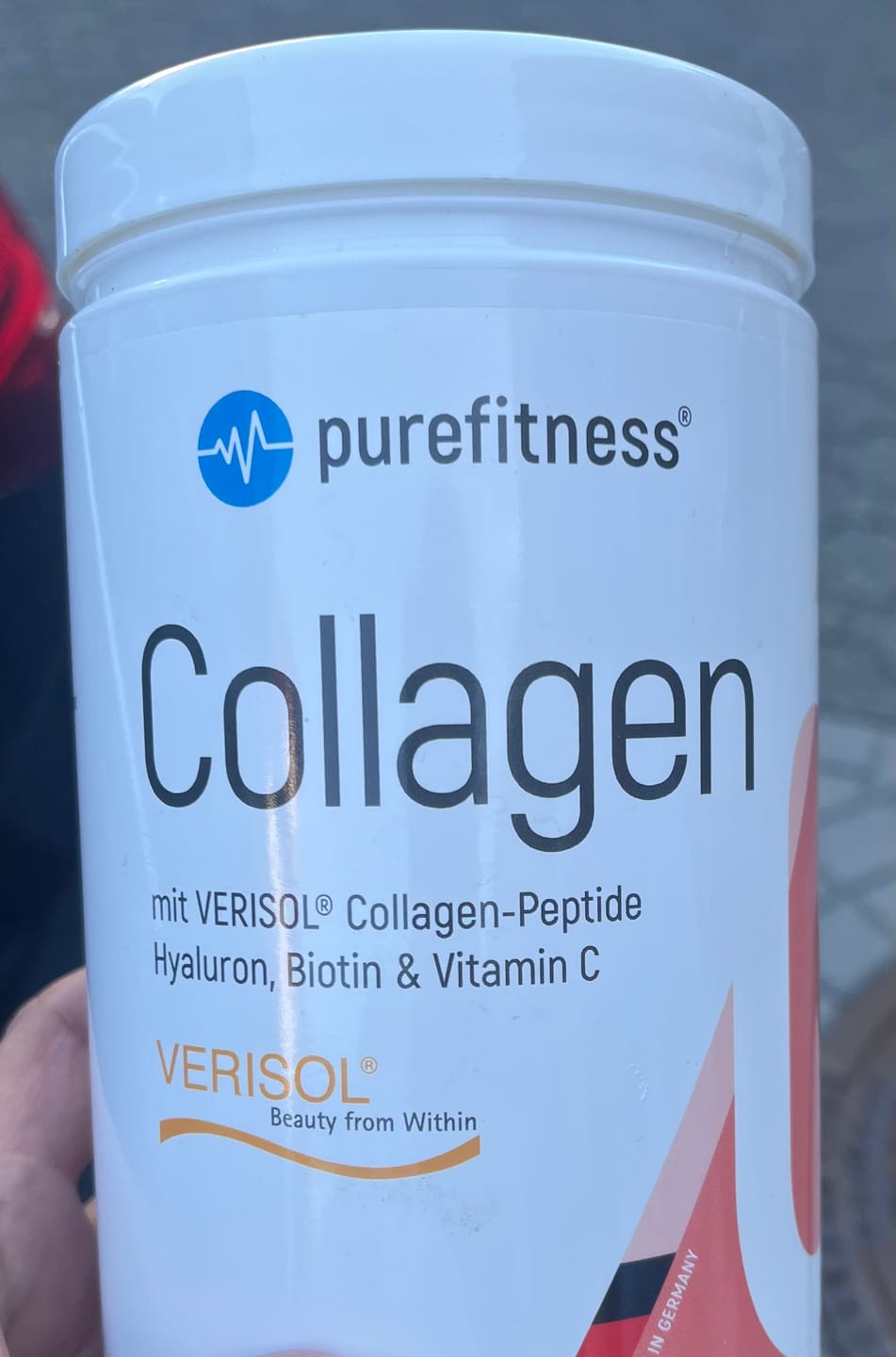 Customer photo review of Purefitness VERISOL® Kollagen – 450g 4-in-1 Komplex