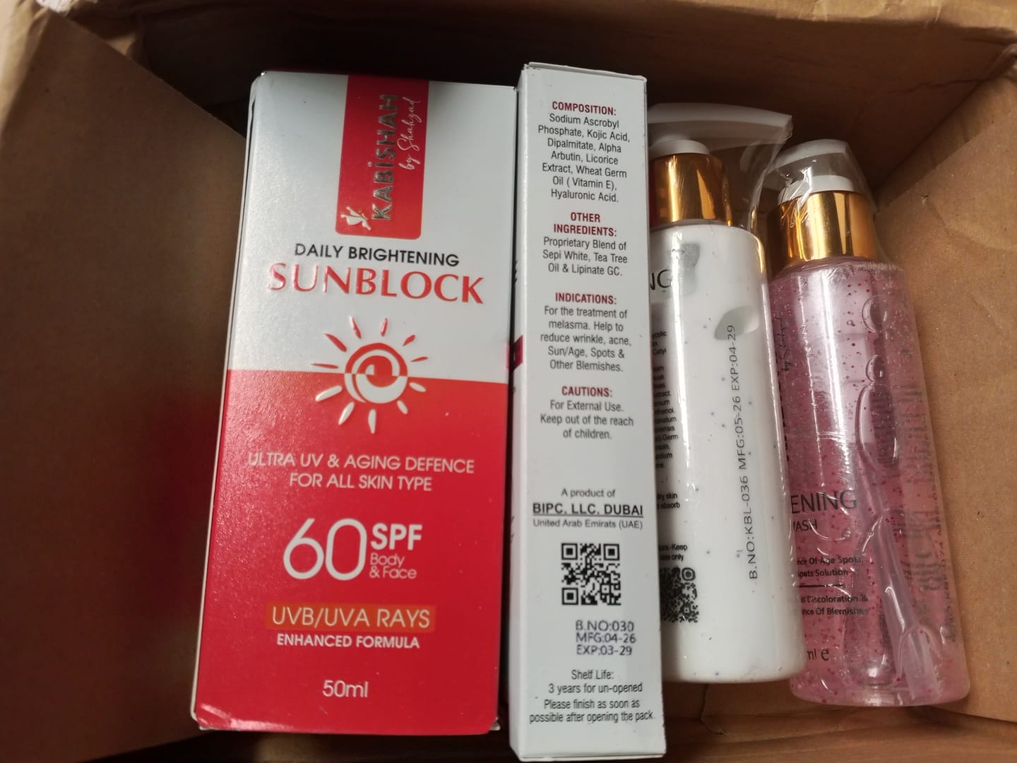 Customer photo review of Special Pigmentation Bundle