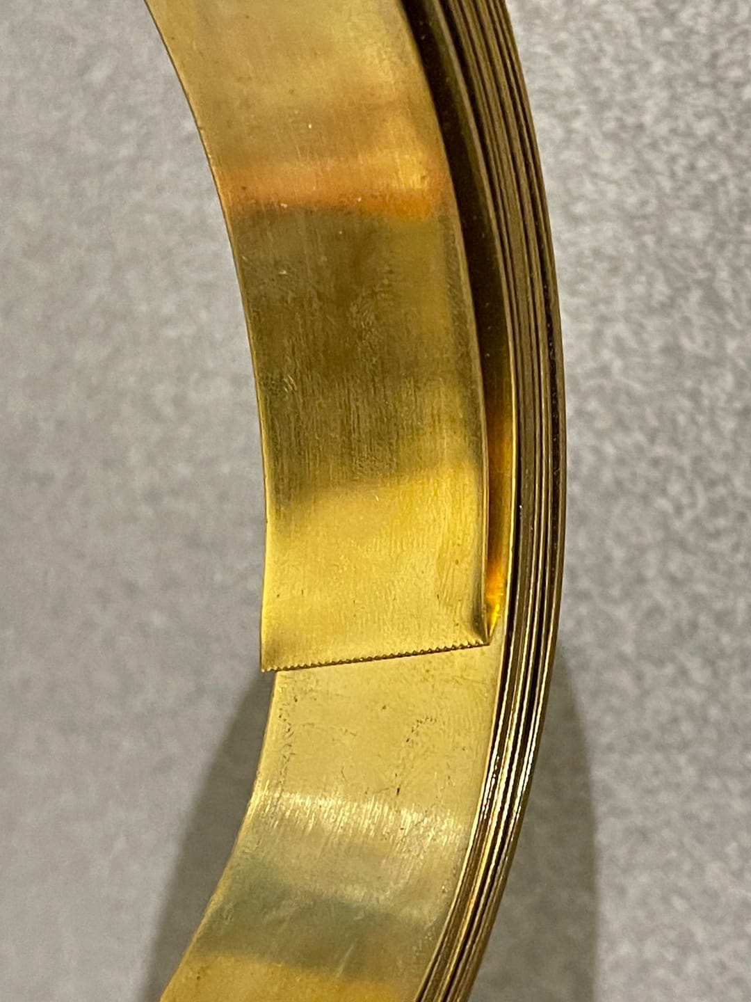 Customer photo review of Pure Brass Metal Strip – Vastu Remedy for South-West Cut & Earth Element Stability | Ideal for Floors, Walls & Structural Defects | 0.5 & 1 mm Thickness | 8-100 Ft Lengths