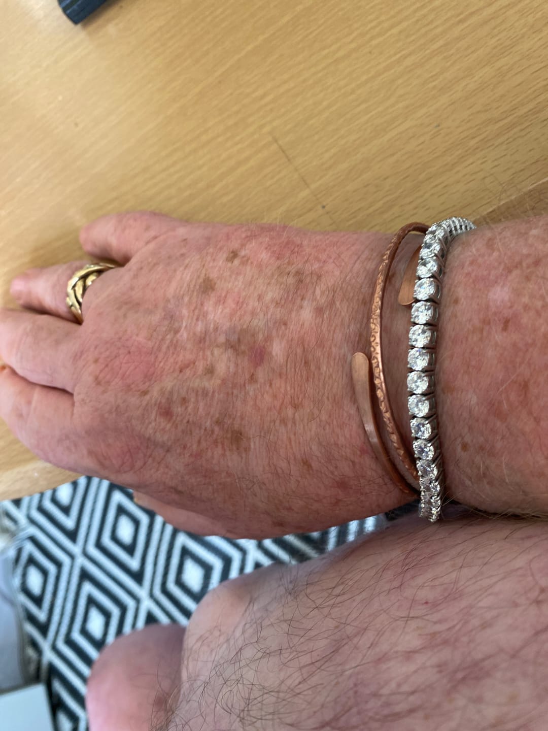 Customer photo review of Silver Tennis Bracelet - 5 mm
