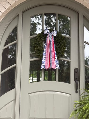 Customer photo review of Haven Signature Boxwood Wreath