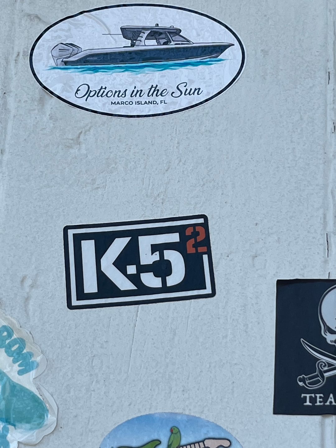 Customer photo review of Custom Oval Boat Stickers