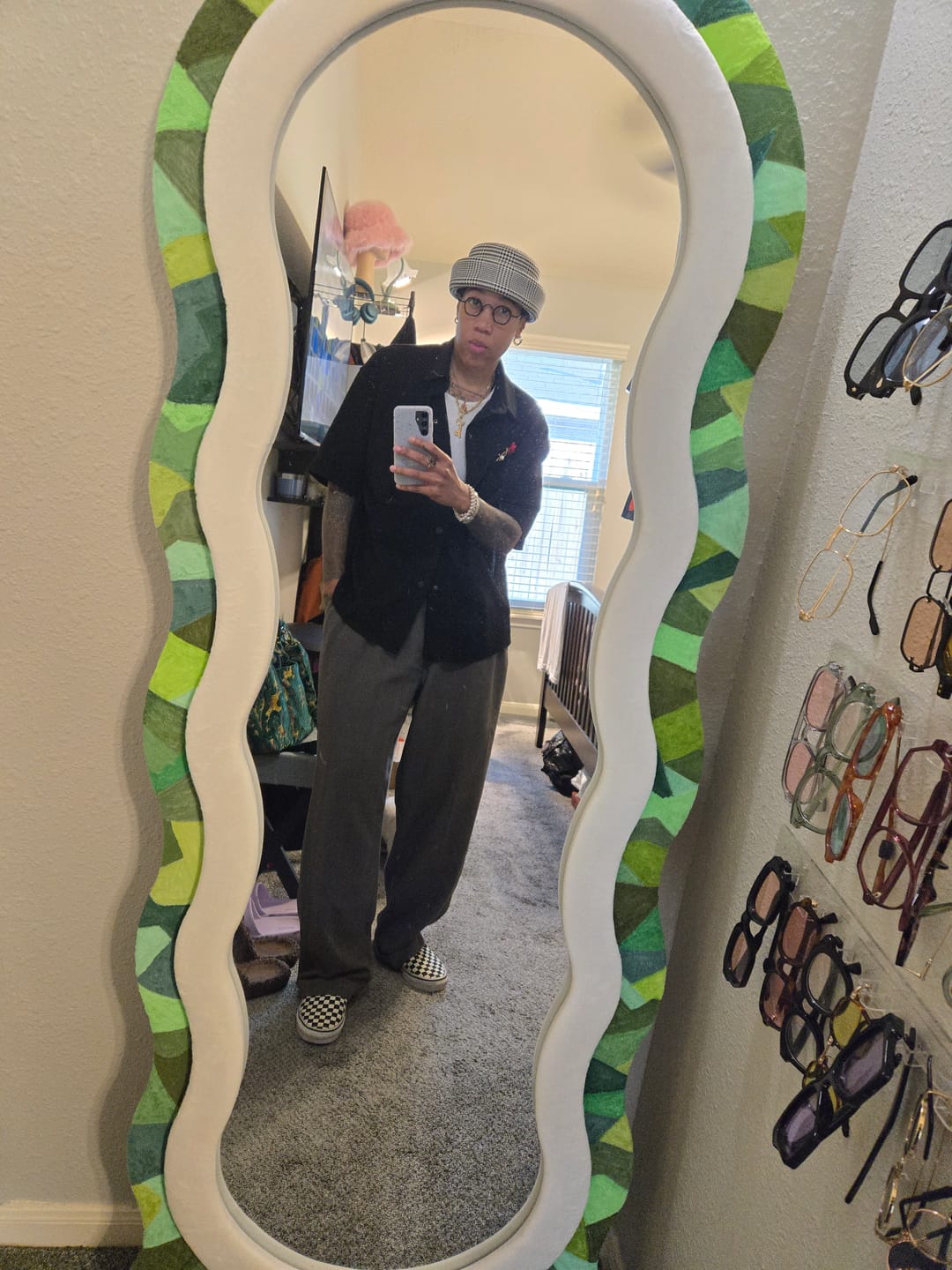 Customer photo review of London Pillbox Hat - Glen Plaid