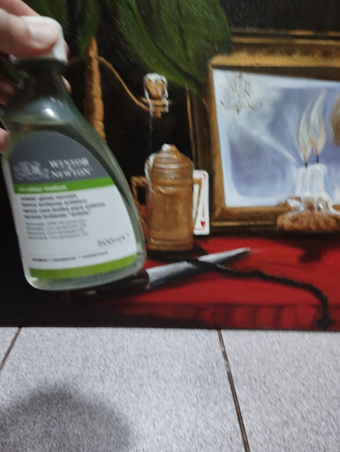 Customer photo review of Winsor & Newton Oil Colour - Barniz Brillante Botella