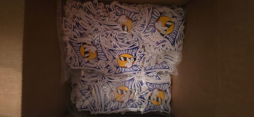 Customer photo review of 2000 2.5" Custom Vinyl Stickers