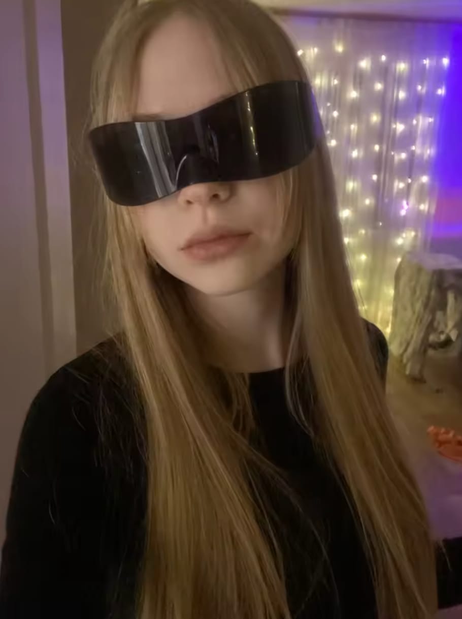 Customer photo review of Cyber Punk Sunglasses