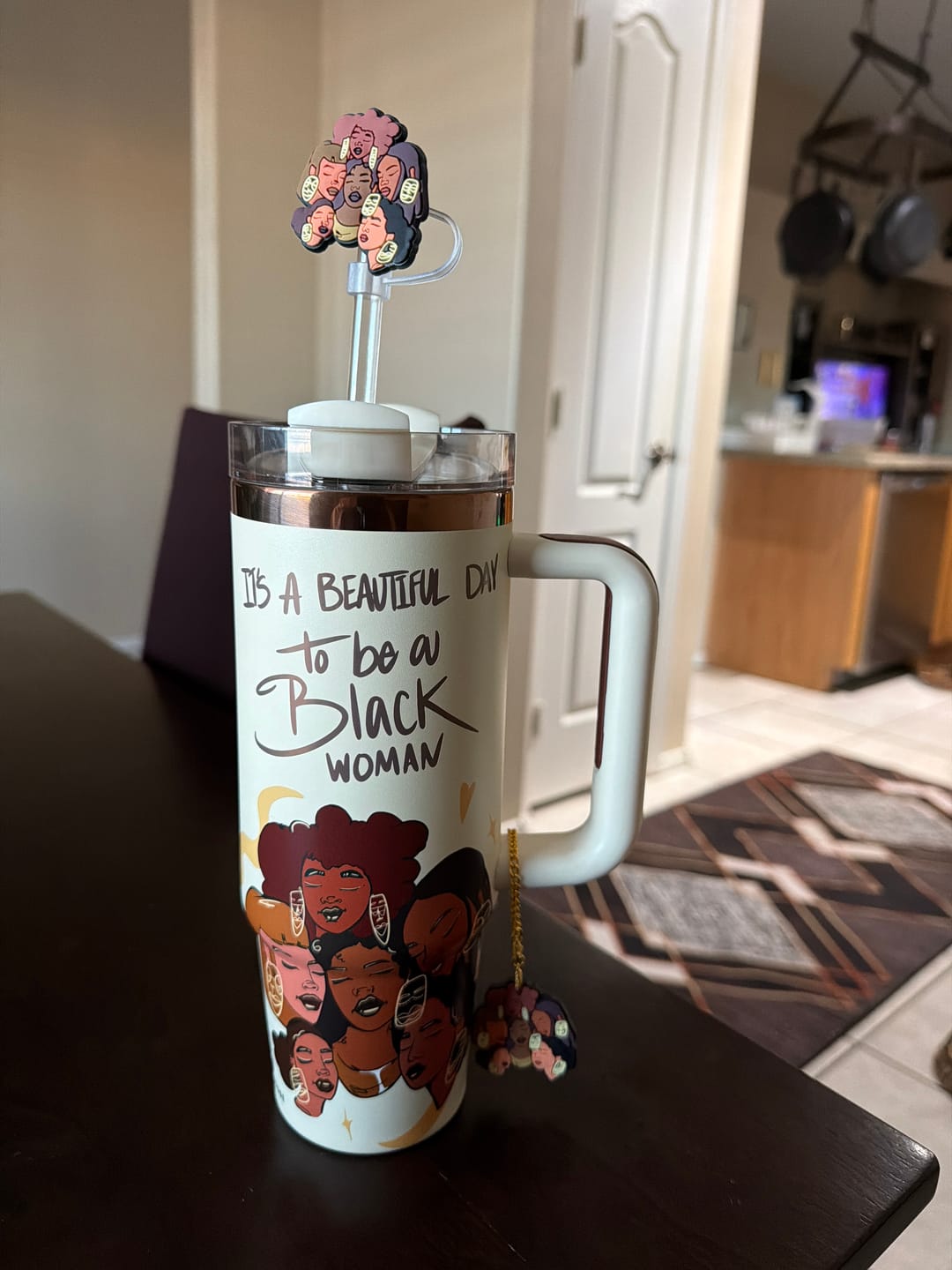 Customer photo review of Limited Edition "Crème Brûlée" Insulated Tumbler – Pinklomein x Cecilia's House Collab
