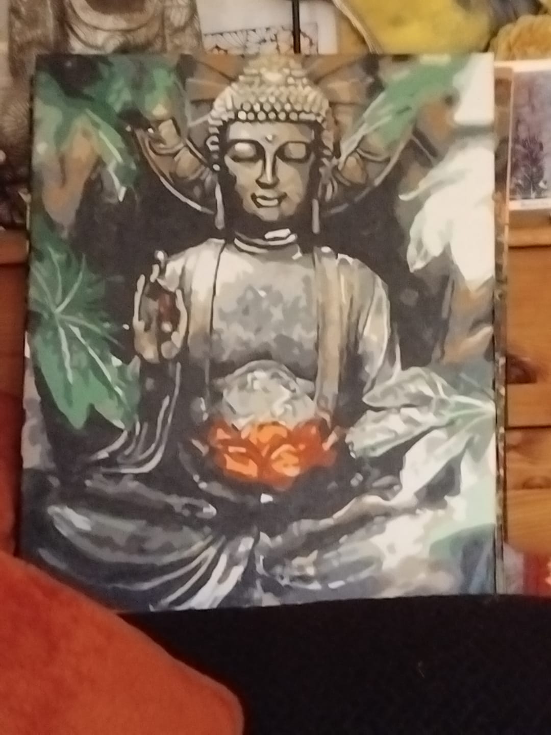 Customer photo review of Buddha | Paint by Numbers
