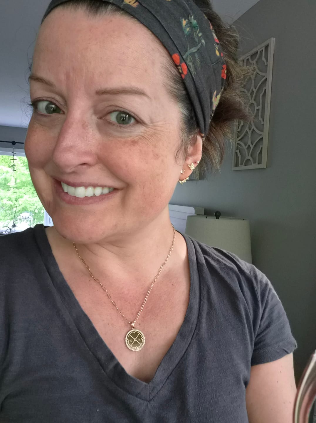 Customer photo review of Engravable Compass With Stones
