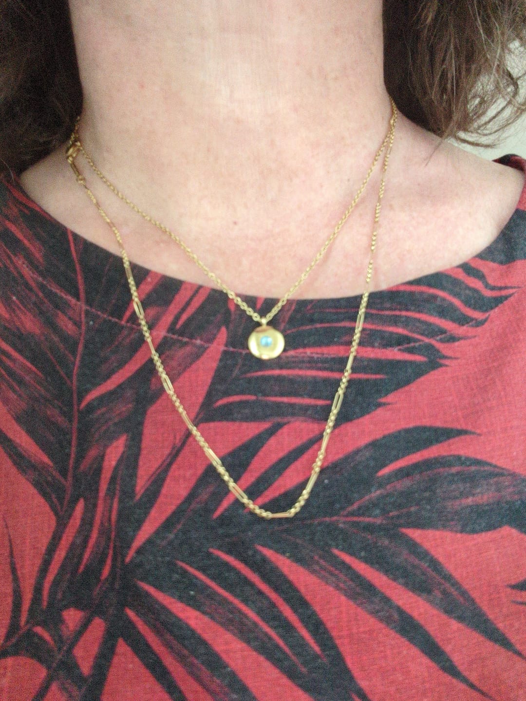 Customer photo review of Birthstone Necklace