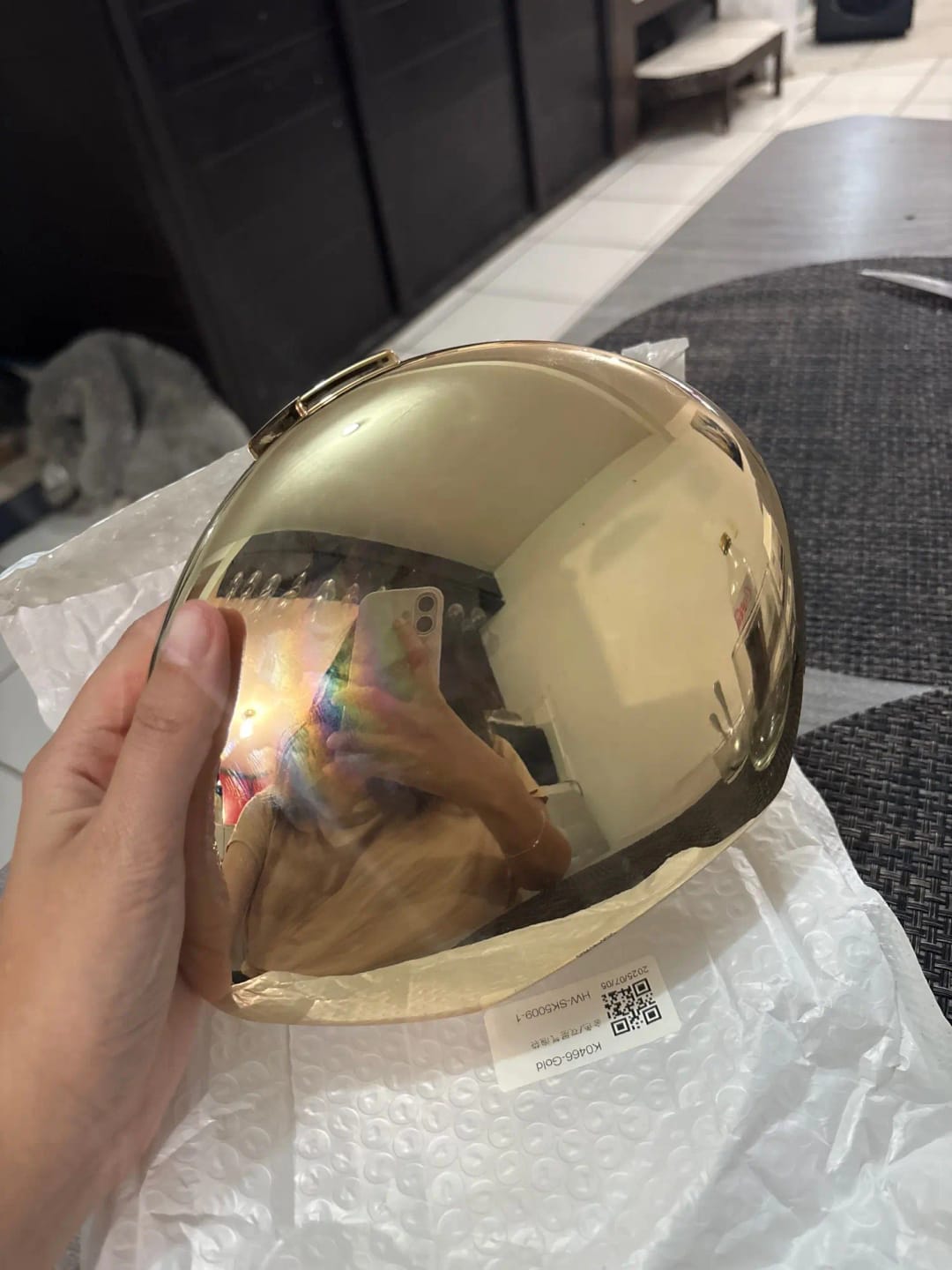 Customer photo review of Celeste Shell Shape Evening Clutch