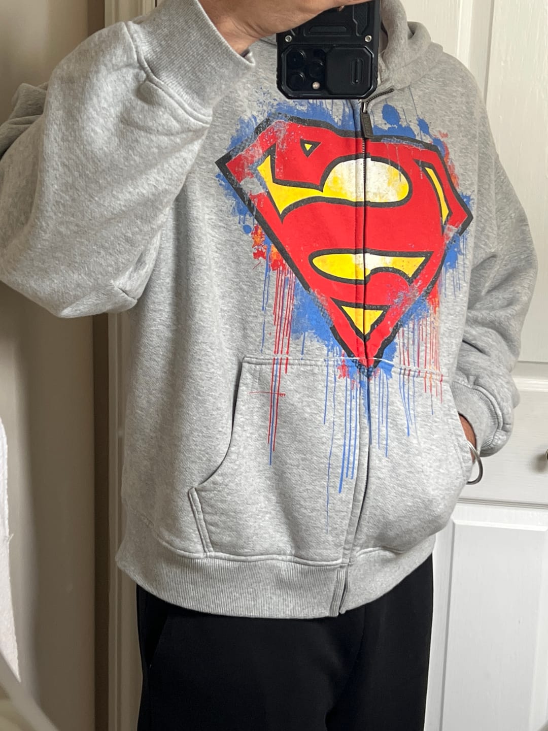 Customer photo review of 5011 - Superman Drip Zip-Ups